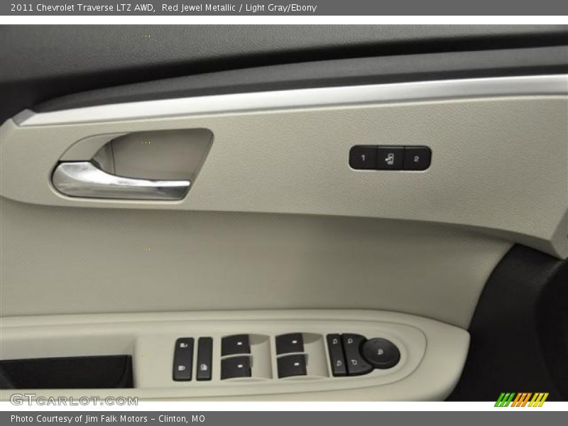 Red Jewel Metallic / Light Gray/Ebony 2011 Chevrolet Traverse LTZ AWD