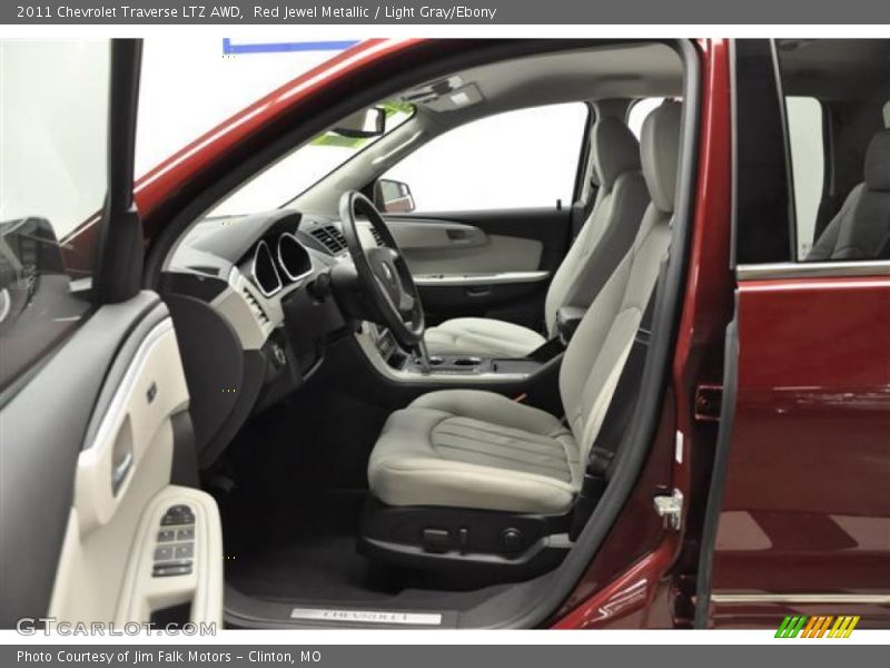 Red Jewel Metallic / Light Gray/Ebony 2011 Chevrolet Traverse LTZ AWD