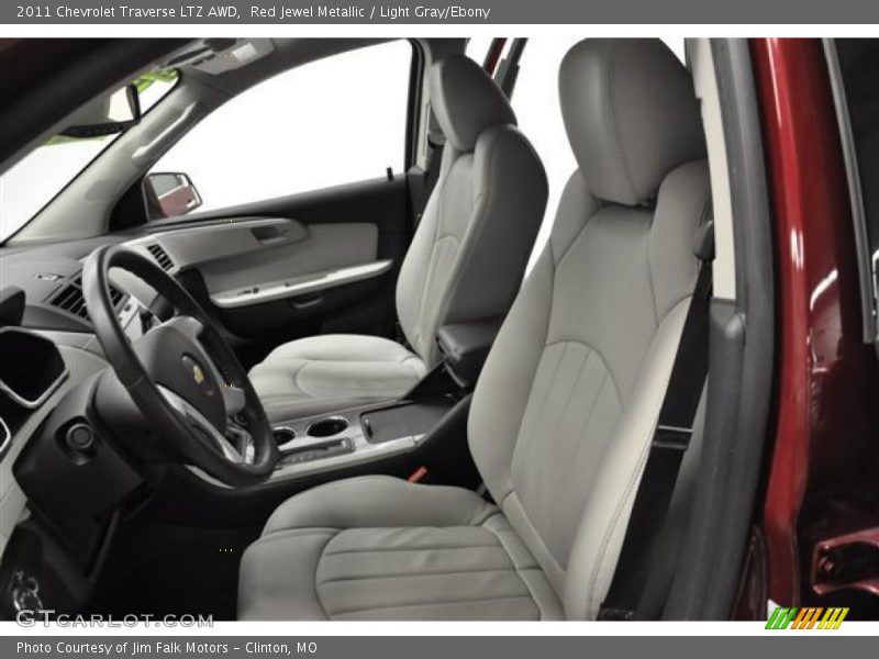 Red Jewel Metallic / Light Gray/Ebony 2011 Chevrolet Traverse LTZ AWD