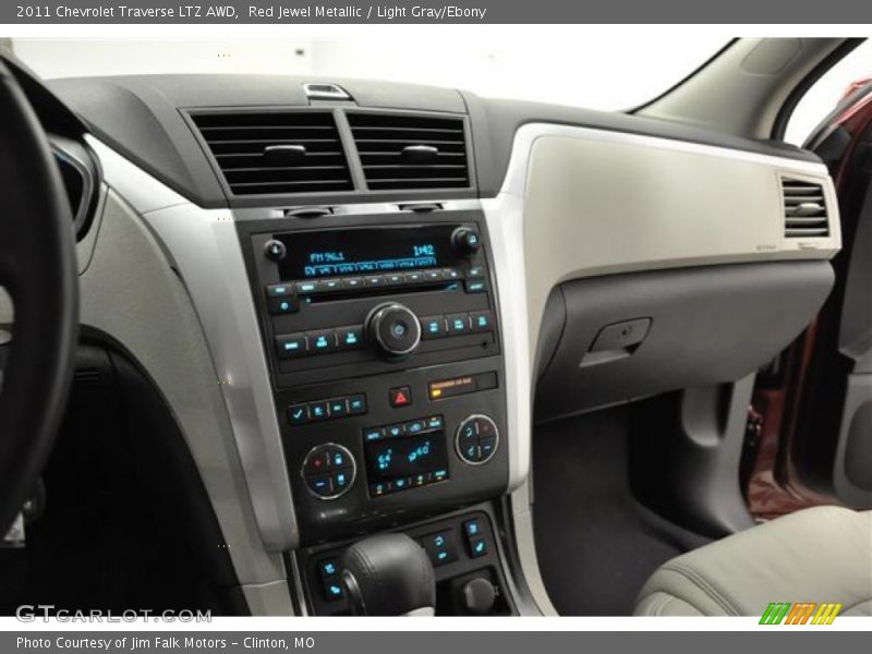 Red Jewel Metallic / Light Gray/Ebony 2011 Chevrolet Traverse LTZ AWD