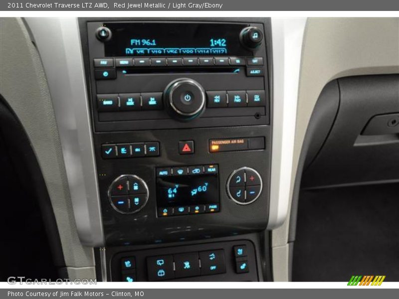 Red Jewel Metallic / Light Gray/Ebony 2011 Chevrolet Traverse LTZ AWD