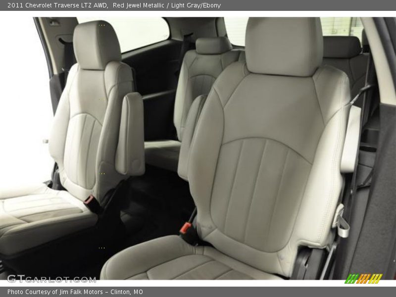 Red Jewel Metallic / Light Gray/Ebony 2011 Chevrolet Traverse LTZ AWD