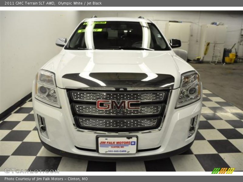 Olympic White / Jet Black 2011 GMC Terrain SLT AWD