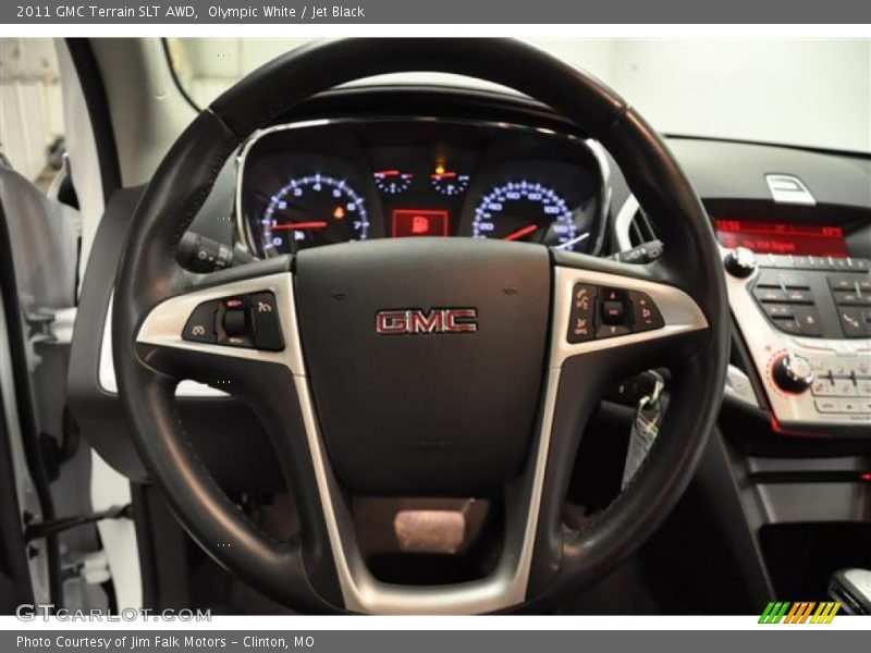 Olympic White / Jet Black 2011 GMC Terrain SLT AWD