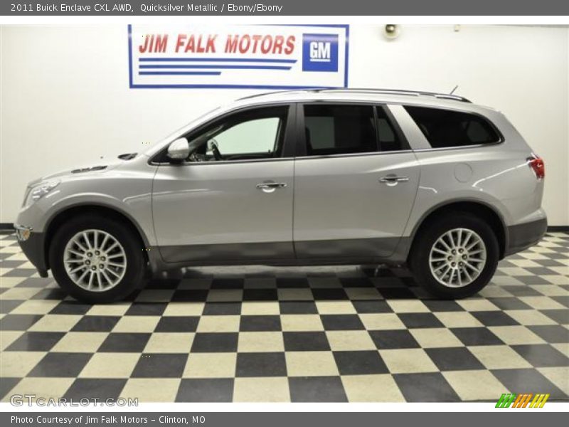Quicksilver Metallic / Ebony/Ebony 2011 Buick Enclave CXL AWD