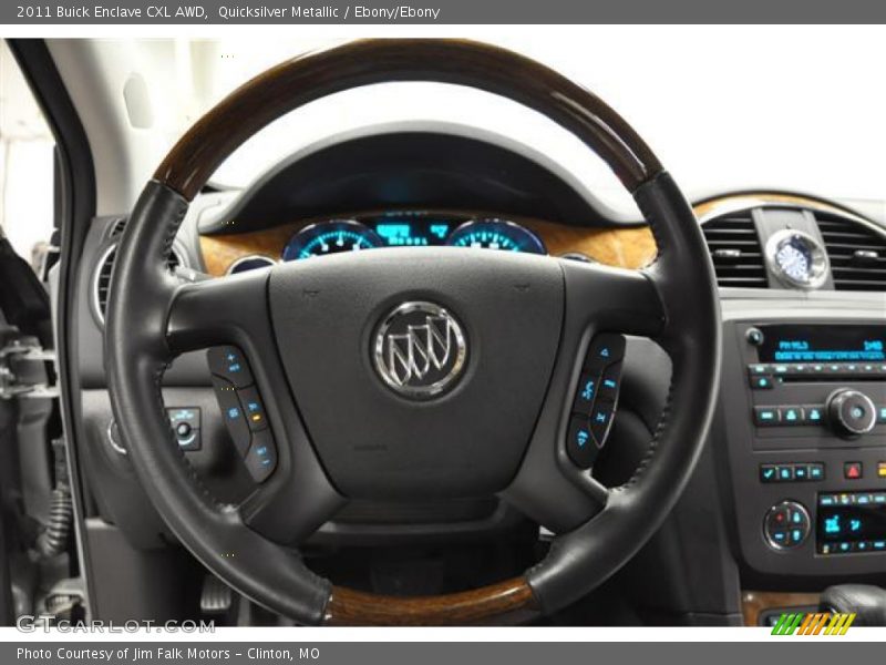 Quicksilver Metallic / Ebony/Ebony 2011 Buick Enclave CXL AWD