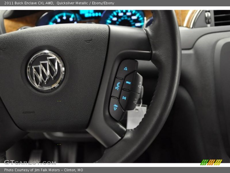 Quicksilver Metallic / Ebony/Ebony 2011 Buick Enclave CXL AWD