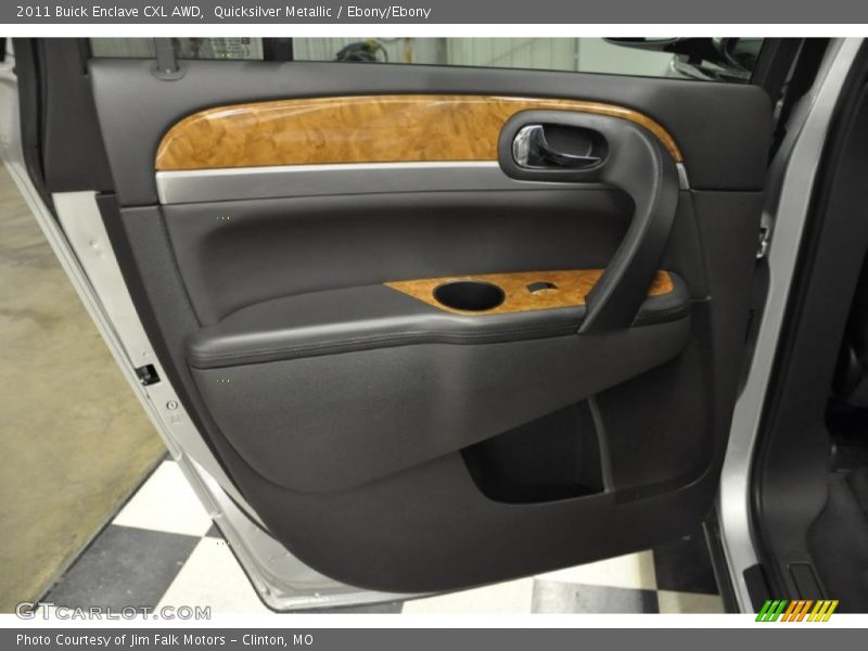 Quicksilver Metallic / Ebony/Ebony 2011 Buick Enclave CXL AWD