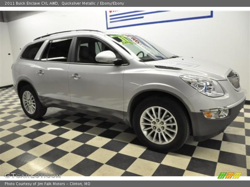 Quicksilver Metallic / Ebony/Ebony 2011 Buick Enclave CXL AWD