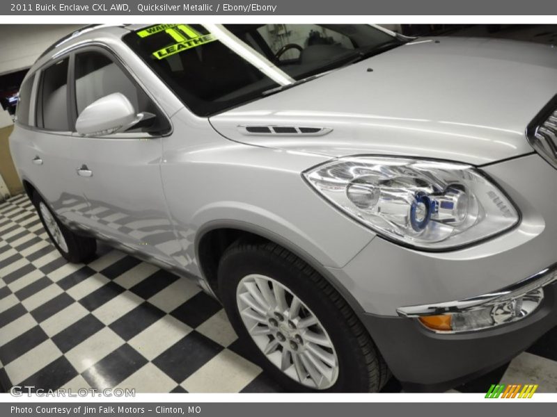 Quicksilver Metallic / Ebony/Ebony 2011 Buick Enclave CXL AWD