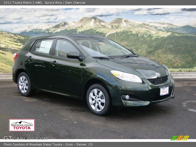 Spruce Mica / Dark Charcoal 2011 Toyota Matrix S AWD