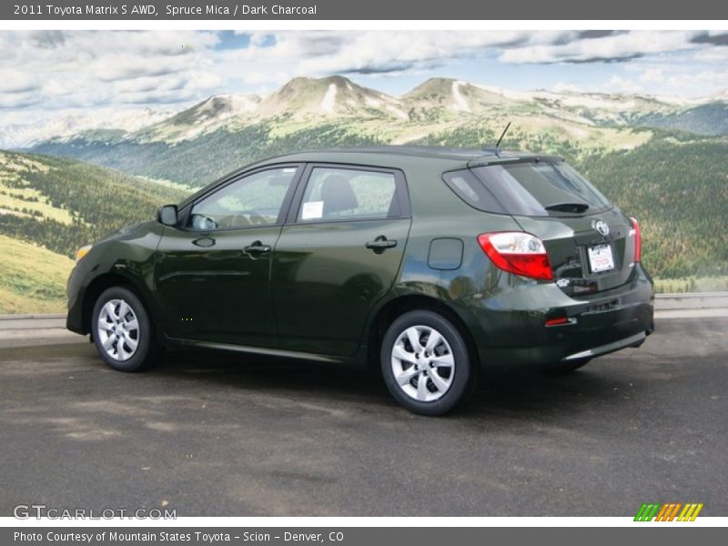 Spruce Mica / Dark Charcoal 2011 Toyota Matrix S AWD