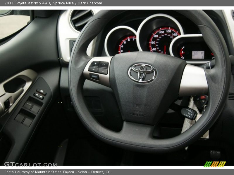 Spruce Mica / Dark Charcoal 2011 Toyota Matrix S AWD