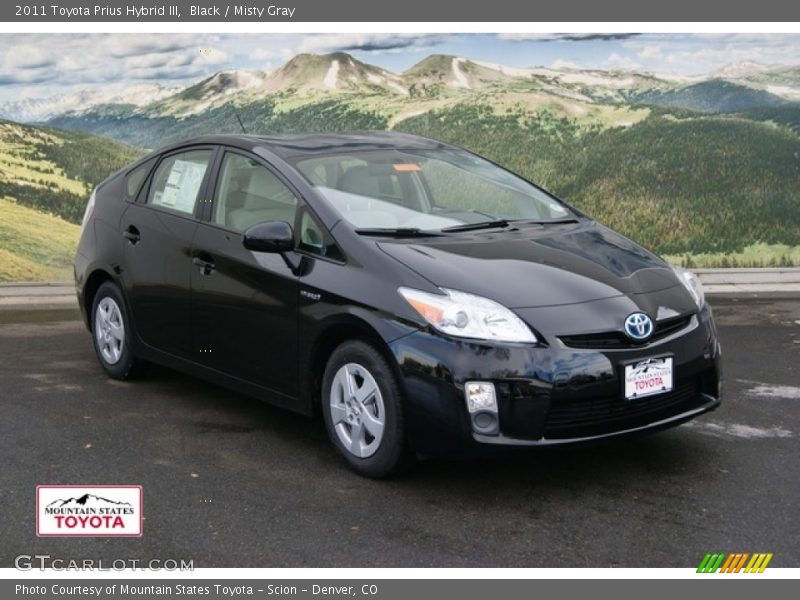 Black / Misty Gray 2011 Toyota Prius Hybrid III