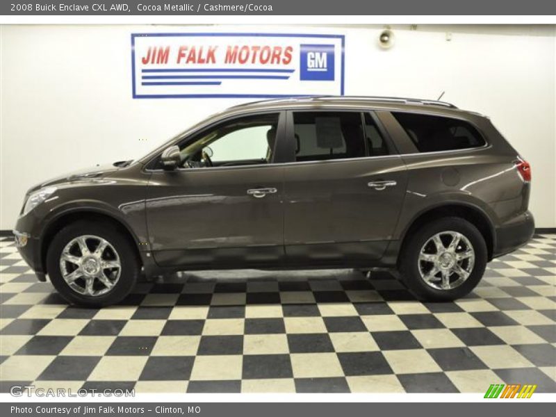 Cocoa Metallic / Cashmere/Cocoa 2008 Buick Enclave CXL AWD