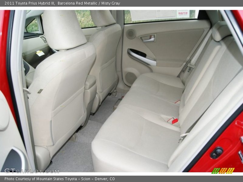 Barcelona Red Metallic / Misty Gray 2011 Toyota Prius Hybrid III