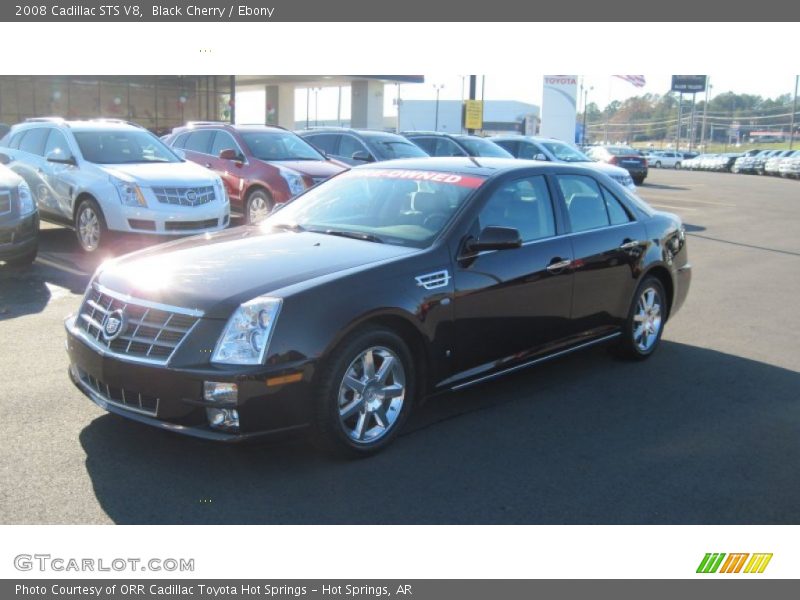Black Cherry / Ebony 2008 Cadillac STS V8