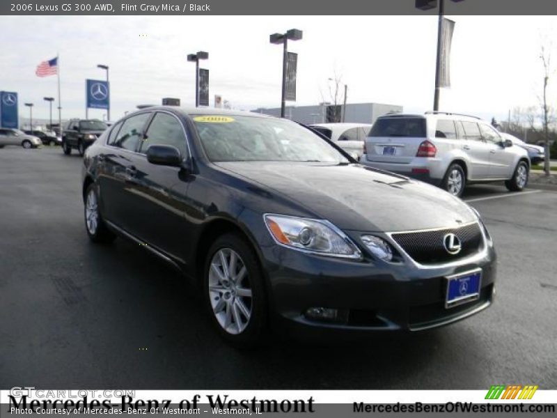 Flint Gray Mica / Black 2006 Lexus GS 300 AWD
