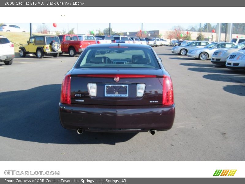 Black Cherry / Ebony 2008 Cadillac STS V8