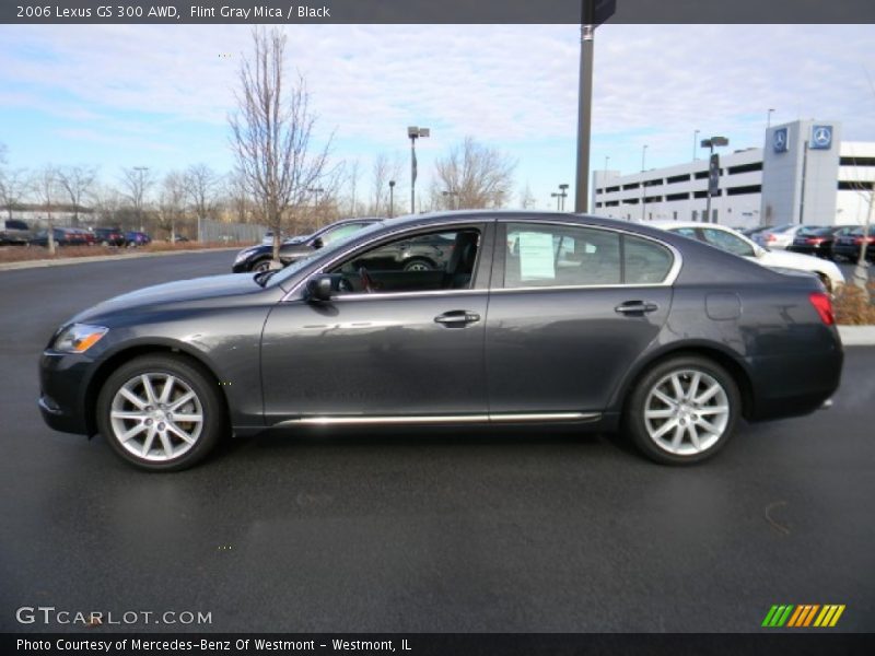 Flint Gray Mica / Black 2006 Lexus GS 300 AWD