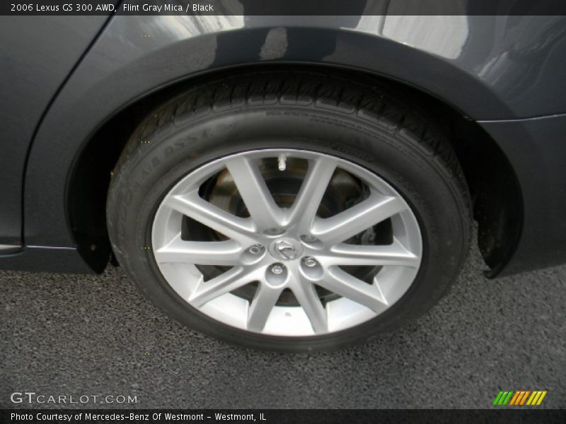 Flint Gray Mica / Black 2006 Lexus GS 300 AWD