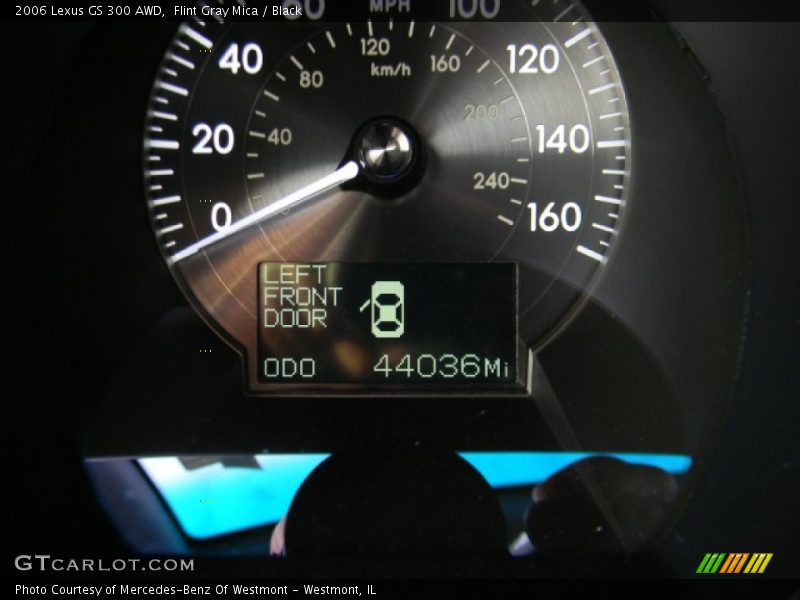 Flint Gray Mica / Black 2006 Lexus GS 300 AWD