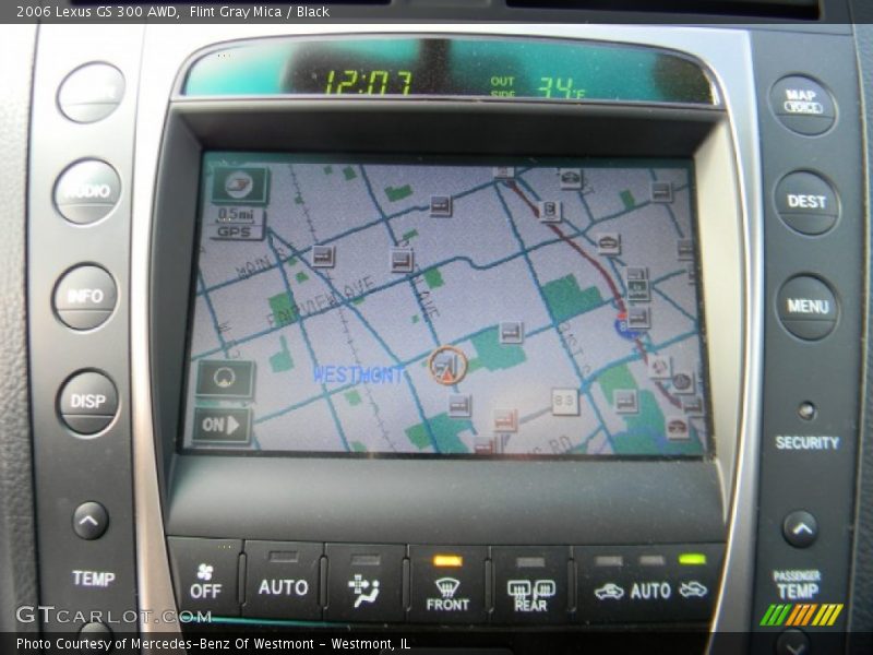 Flint Gray Mica / Black 2006 Lexus GS 300 AWD