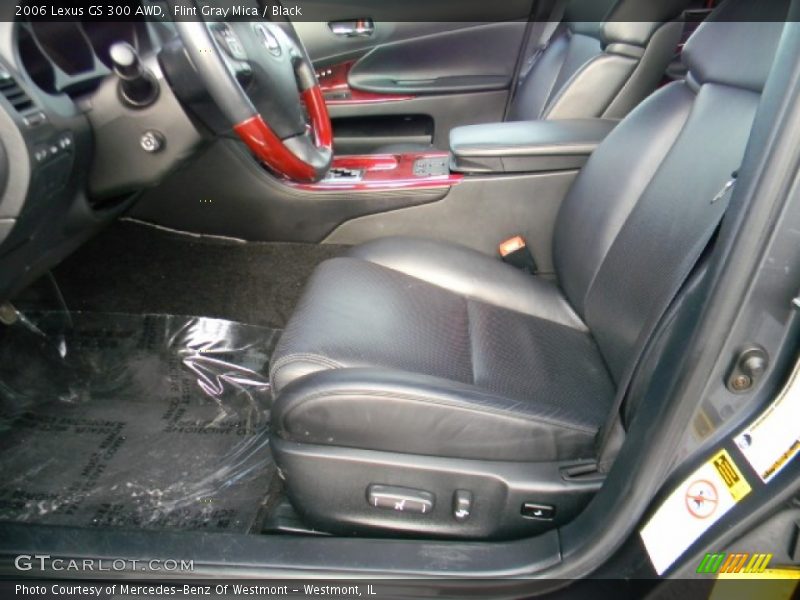 Flint Gray Mica / Black 2006 Lexus GS 300 AWD