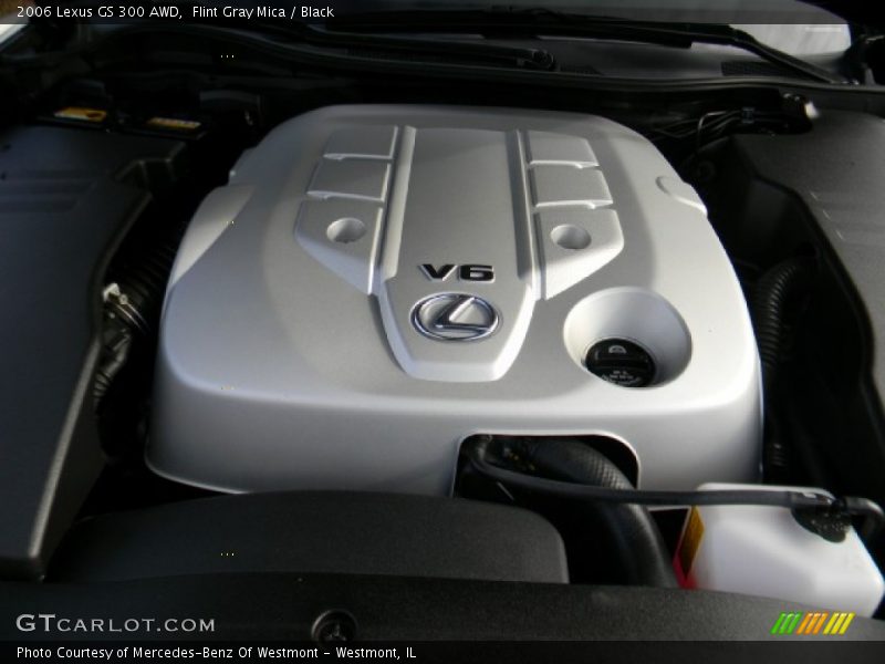 Flint Gray Mica / Black 2006 Lexus GS 300 AWD