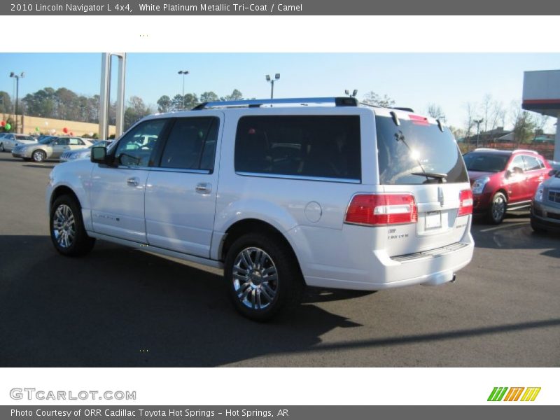 White Platinum Metallic Tri-Coat / Camel 2010 Lincoln Navigator L 4x4