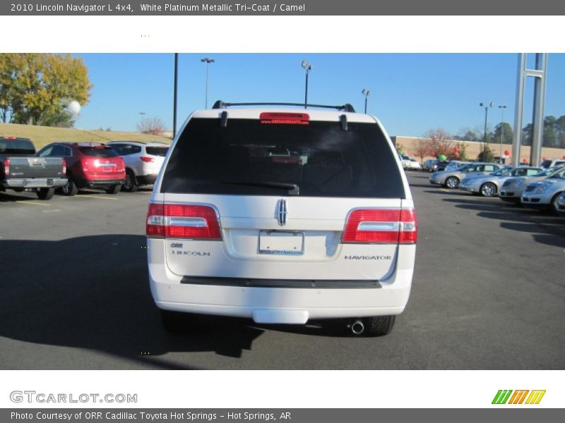 White Platinum Metallic Tri-Coat / Camel 2010 Lincoln Navigator L 4x4