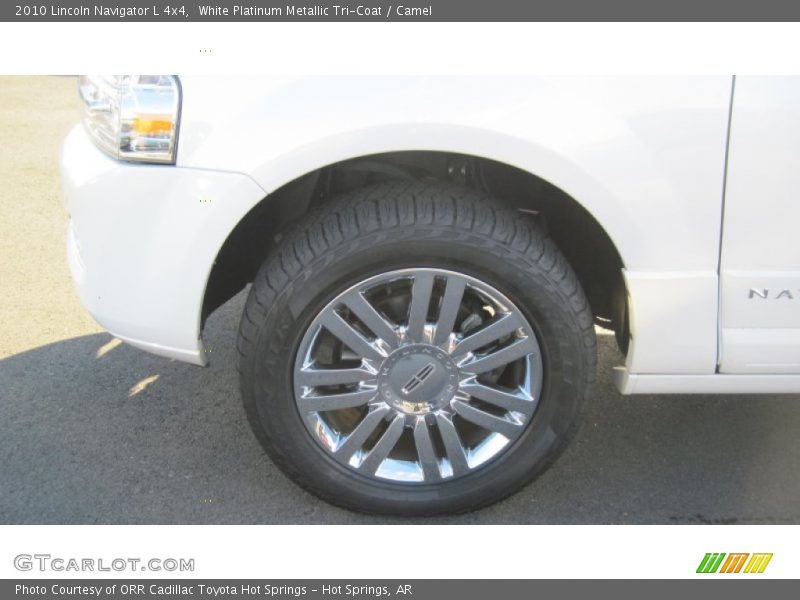 White Platinum Metallic Tri-Coat / Camel 2010 Lincoln Navigator L 4x4