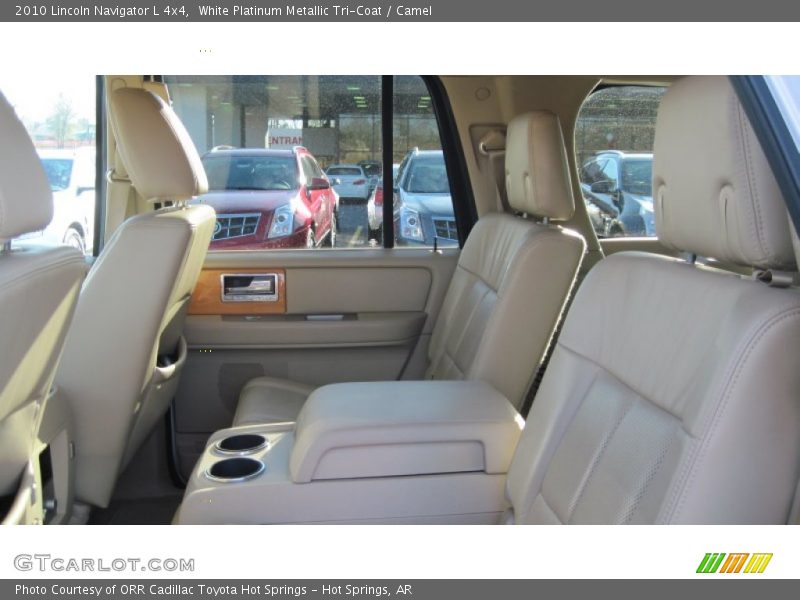 White Platinum Metallic Tri-Coat / Camel 2010 Lincoln Navigator L 4x4