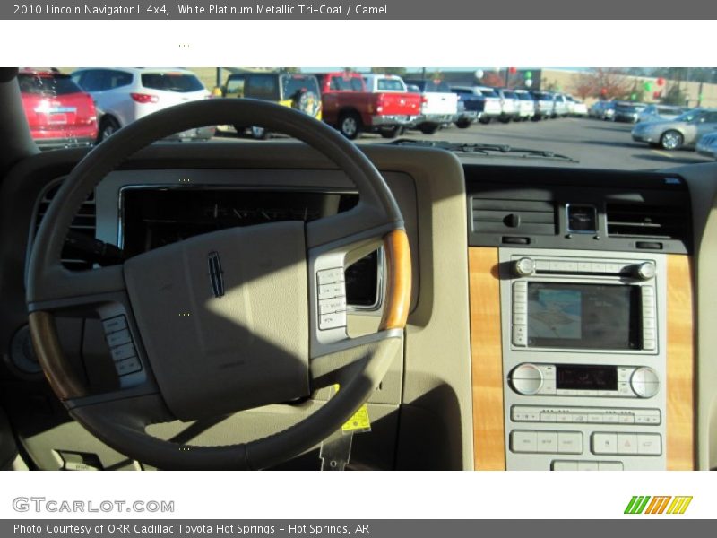 White Platinum Metallic Tri-Coat / Camel 2010 Lincoln Navigator L 4x4