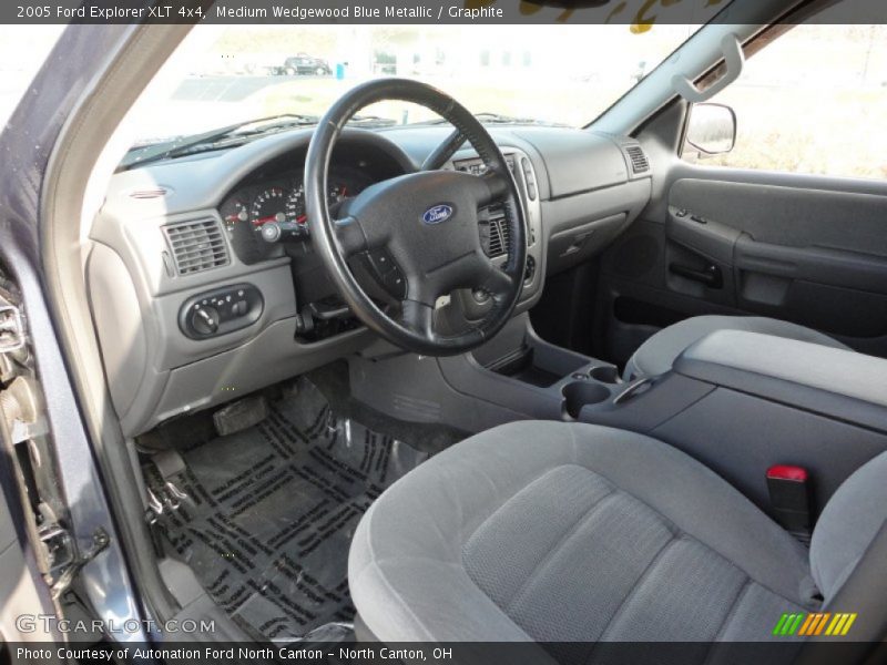 Medium Wedgewood Blue Metallic / Graphite 2005 Ford Explorer XLT 4x4