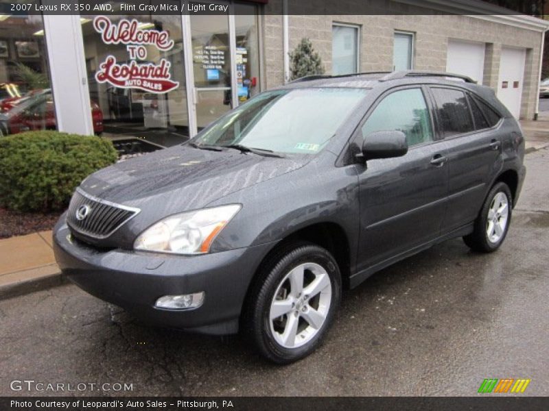 Flint Gray Mica / Light Gray 2007 Lexus RX 350 AWD