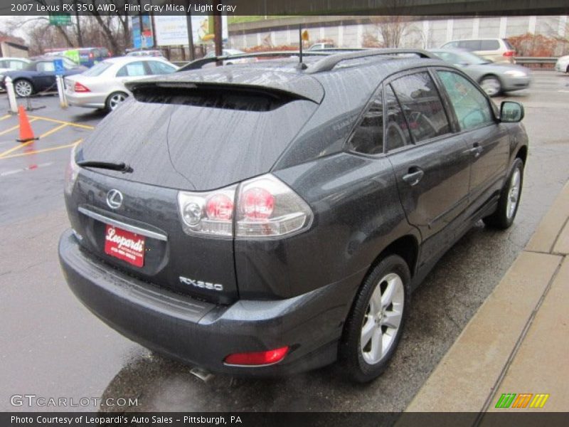 Flint Gray Mica / Light Gray 2007 Lexus RX 350 AWD