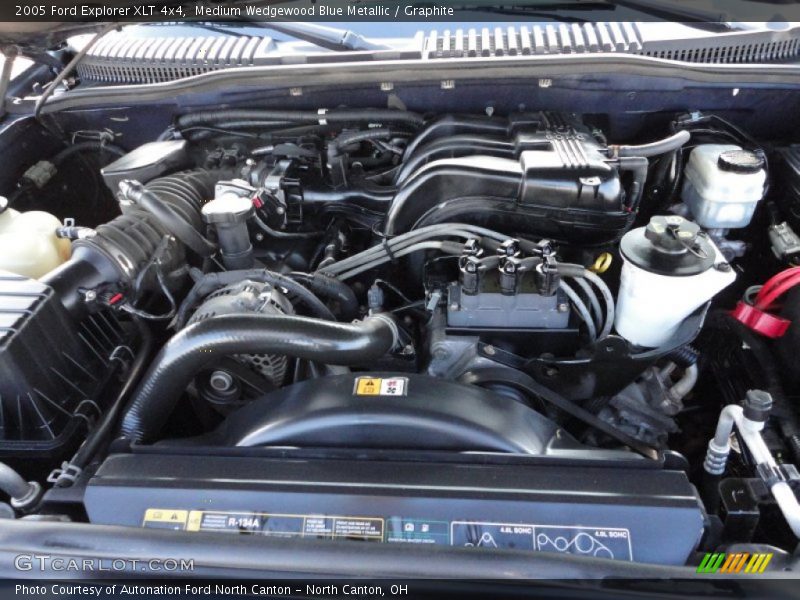 Medium Wedgewood Blue Metallic / Graphite 2005 Ford Explorer XLT 4x4