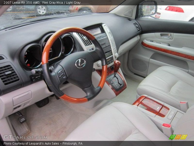 Flint Gray Mica / Light Gray 2007 Lexus RX 350 AWD