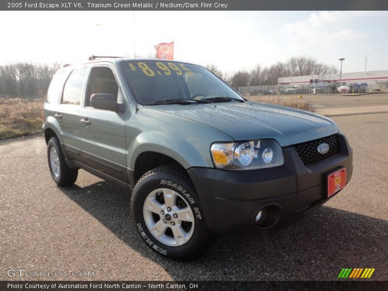 Titanium Green Metallic / Medium/Dark Flint Grey 2005 Ford Escape XLT V6