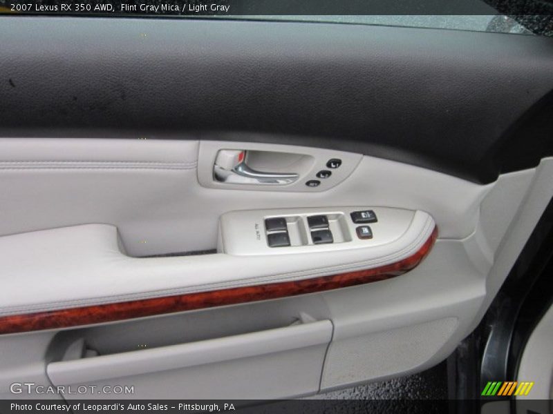 Flint Gray Mica / Light Gray 2007 Lexus RX 350 AWD