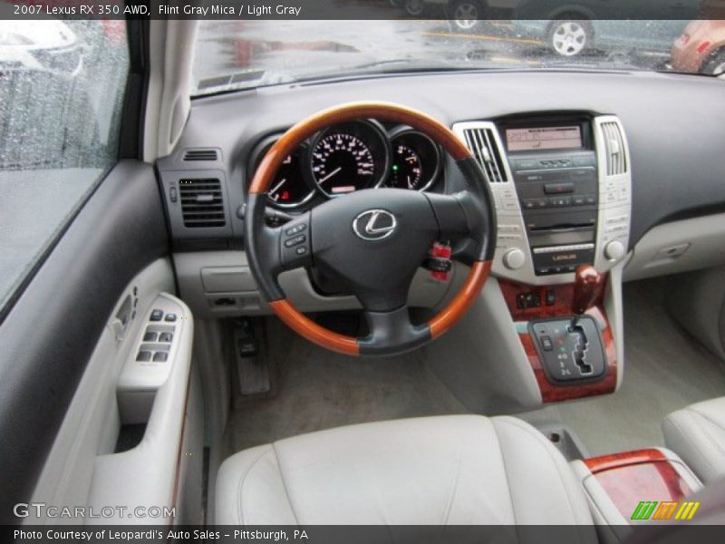 Flint Gray Mica / Light Gray 2007 Lexus RX 350 AWD