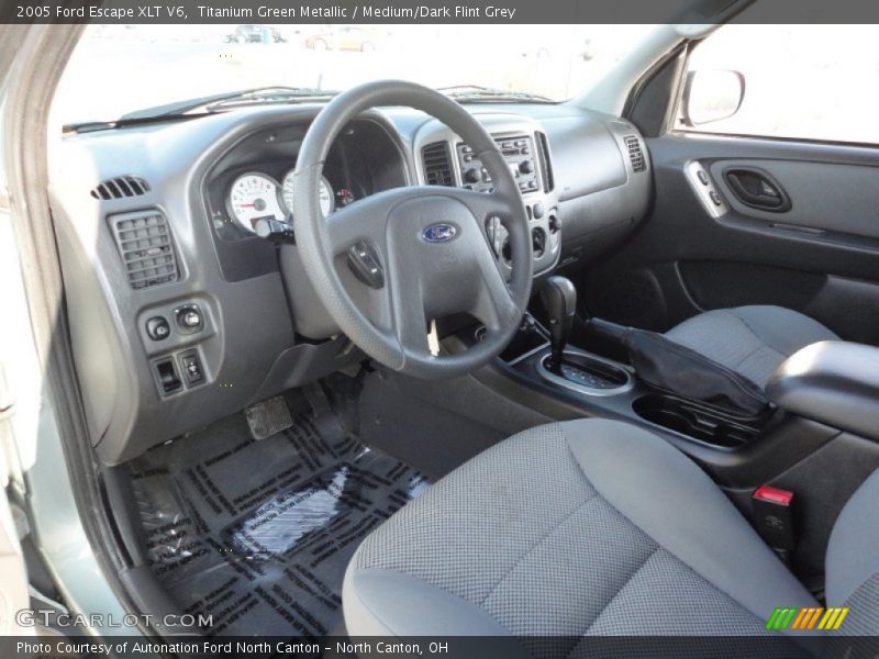 Titanium Green Metallic / Medium/Dark Flint Grey 2005 Ford Escape XLT V6
