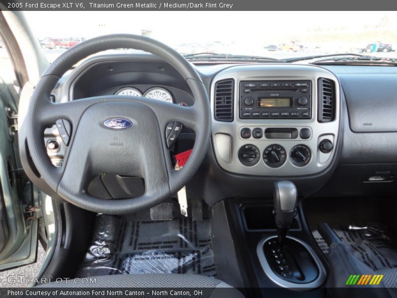 Titanium Green Metallic / Medium/Dark Flint Grey 2005 Ford Escape XLT V6