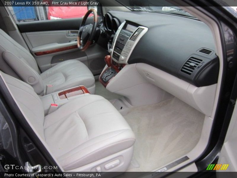 Flint Gray Mica / Light Gray 2007 Lexus RX 350 AWD