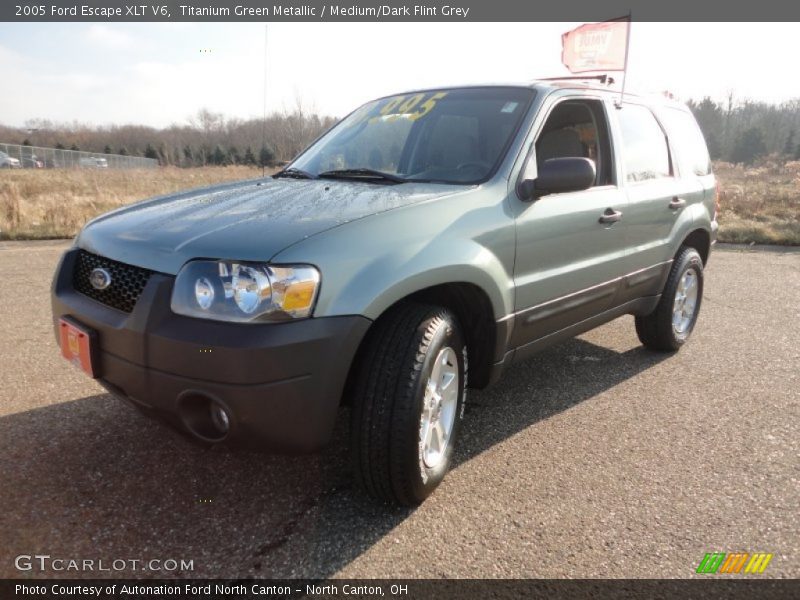 Titanium Green Metallic / Medium/Dark Flint Grey 2005 Ford Escape XLT V6