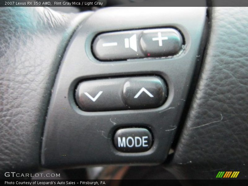 Flint Gray Mica / Light Gray 2007 Lexus RX 350 AWD