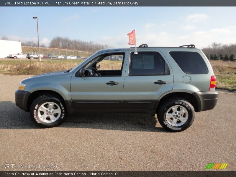 Titanium Green Metallic / Medium/Dark Flint Grey 2005 Ford Escape XLT V6