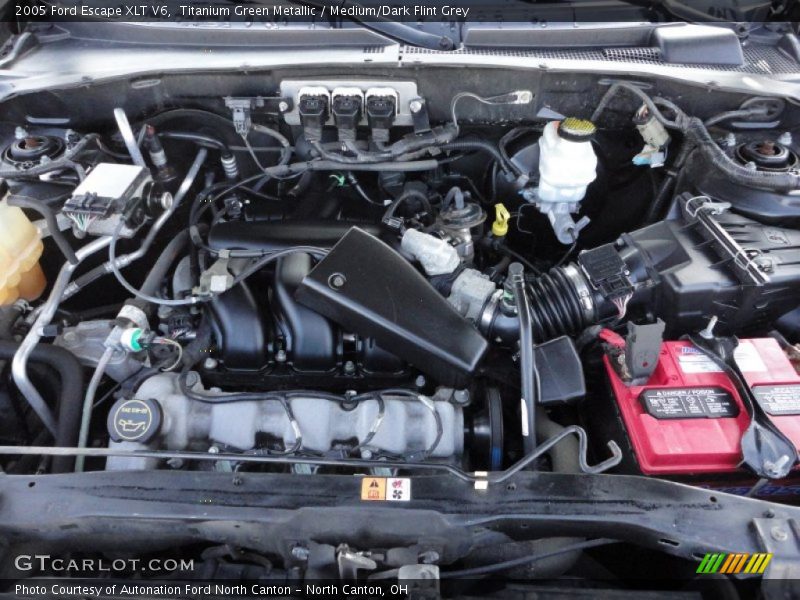 Titanium Green Metallic / Medium/Dark Flint Grey 2005 Ford Escape XLT V6