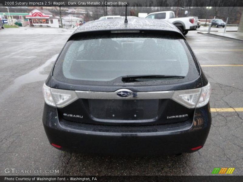 Dark Gray Metallic / Carbon Black 2008 Subaru Impreza 2.5i Wagon